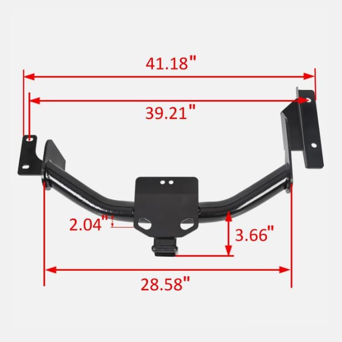 Class-3 Trailer Hitch Receiver Rear Bumper Towing Kit 2" for ，Replacement for Honda CR-V 07-11 OEM