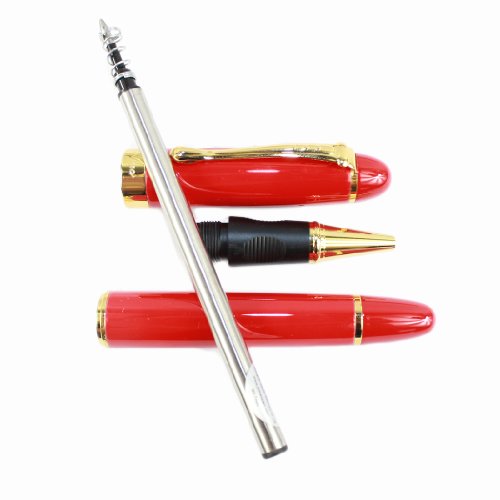 Gullor 450 Rollerball Pen With Golden Ring - Vivid Red #TOP5