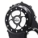 HTTMT- CNC See Through Black&Clear Glass Engine Clutch Cover w/Gasket Compatible with Suzuk 2006-2022 GSX-R 600/750