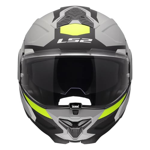 Image of LS2 Helmets Advant II Modular Motorcycle Helmet W /SunShield (Gloss Jeans Gray - X-Small)