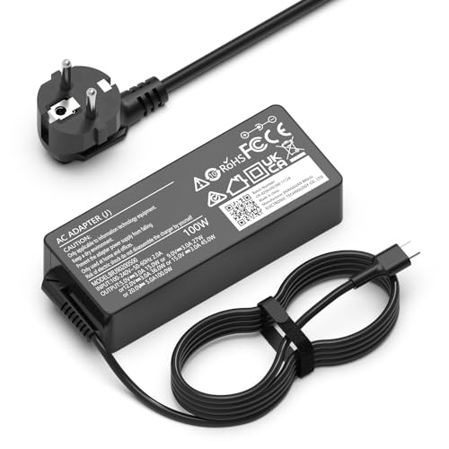 Hafiuege 100W Cargador Portátil USB C Compatible con HP Spectre x360 13 15 15T, X2 12, Pro 13 G1, Pavilion x2 10 12, Envy x360 15M, Elite X2 1012 G1, X2 210 G2