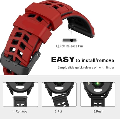 Image of Zitel Band Compatible with Huawei Watch GT 6 Pro /GT 6 46mm, GT 5 / GT 5 Pro 46mm, GT 4 46 mm, GT 3 / GT 3 Pro, GT /GT 2, GT 2 Pro /GT 2e, Watch 4 /4 Pro, 3 /3 Pro - 22mm Sports Straps