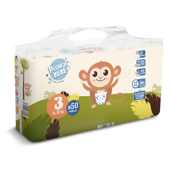DIA PLANETA BEBE pañales 4-9 kgs talla 3 paquete 50 uds