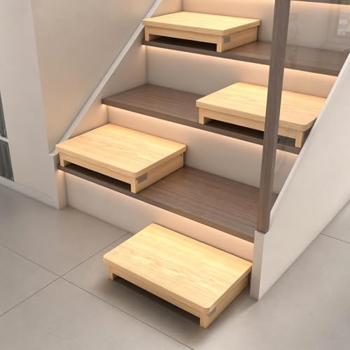 Half Steps for Seniors Wooden Step Stool
