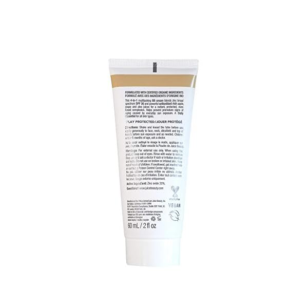 Juice Beauty SPF 30 Tinted Mineral Moisturizer - BB Cream in Sand - 60 mL - Provides Light Glowing Coverage - Vegan, Cruelty Free