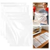 5 Pack Reusable Oven Rack Cleaning Bags，Heavy Duty Leak‑Resistant PE Plastic，Deep Soak Bags for Oven Racks, Grill Grates & BBQ Grills，Remove Grease & Food Residue Effortlessly (15.7×23.6 & 19.7×27.6)