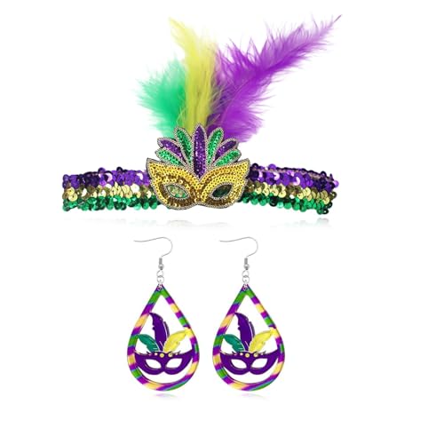Mardi Gras Outfit Shirts for Women Mardi Gras Earrings Bracelets for Women Acrylic Carnival Dangle Earring Jewelry Mardis Grass Accessories