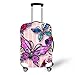 Produktbild Elastisch Kofferhülle mit Reißverschluss 18-28 Zoll Schmetterling Luggage Cover Reisekoffer Hülle Kofferschutzhülle Gepäck Cover Kofferbezug Schutzbezug Koffer Abdeckung F6-28"
