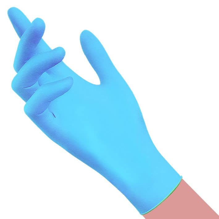 DISPOSABLE GLOVES NITRILE POWDER FREE, 100 PCS, M 7-7,5