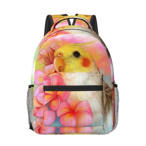 Sac à dos ordinateur calopsitte mignon pour cabine avion et travail quotidien