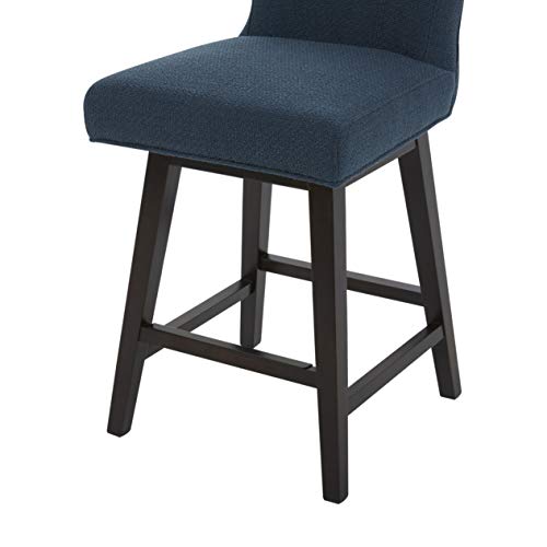 Amazon Brand – Stone & Beam Esme Memory-Swivel Counter-Height Barstool, 39.4"H, Cadet Blue #TOP4