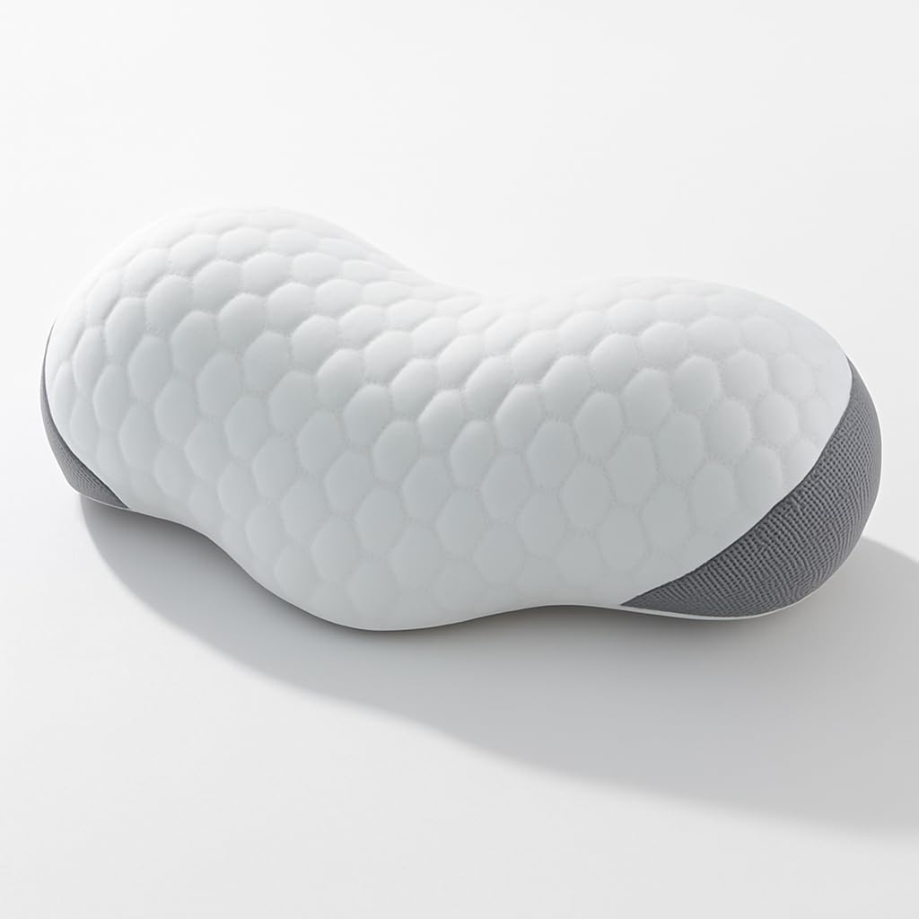 Dreamers Relief Pillow and Nuzzle Pillow for Neck Pain Relief and Deep Sleep for Sleep Apnea, Memory Foam Cervical Pillow for Neck Support, Ideal for Side and Back Sleeping Adults, Temperpedic Tech