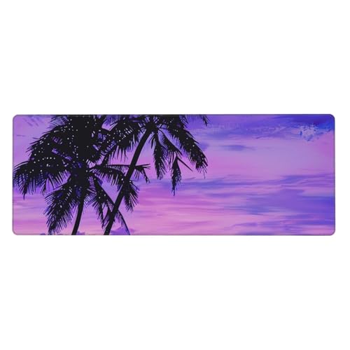 Mouse Pad Grande Antideslizante BEIVGOXL Negro 31.5x12 in