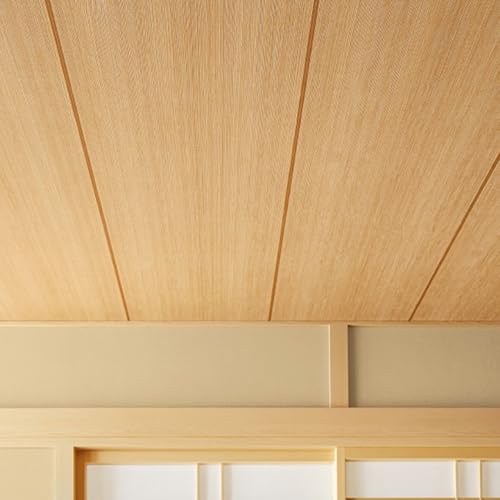 壁紙屋本舗 壁紙 生のり付き クロス 和風 茶色 ブラウン 木目 天井 サンゲツ RE55719 幅92cm×10m 替刃付き 【受注生産品・キャンセル不可】