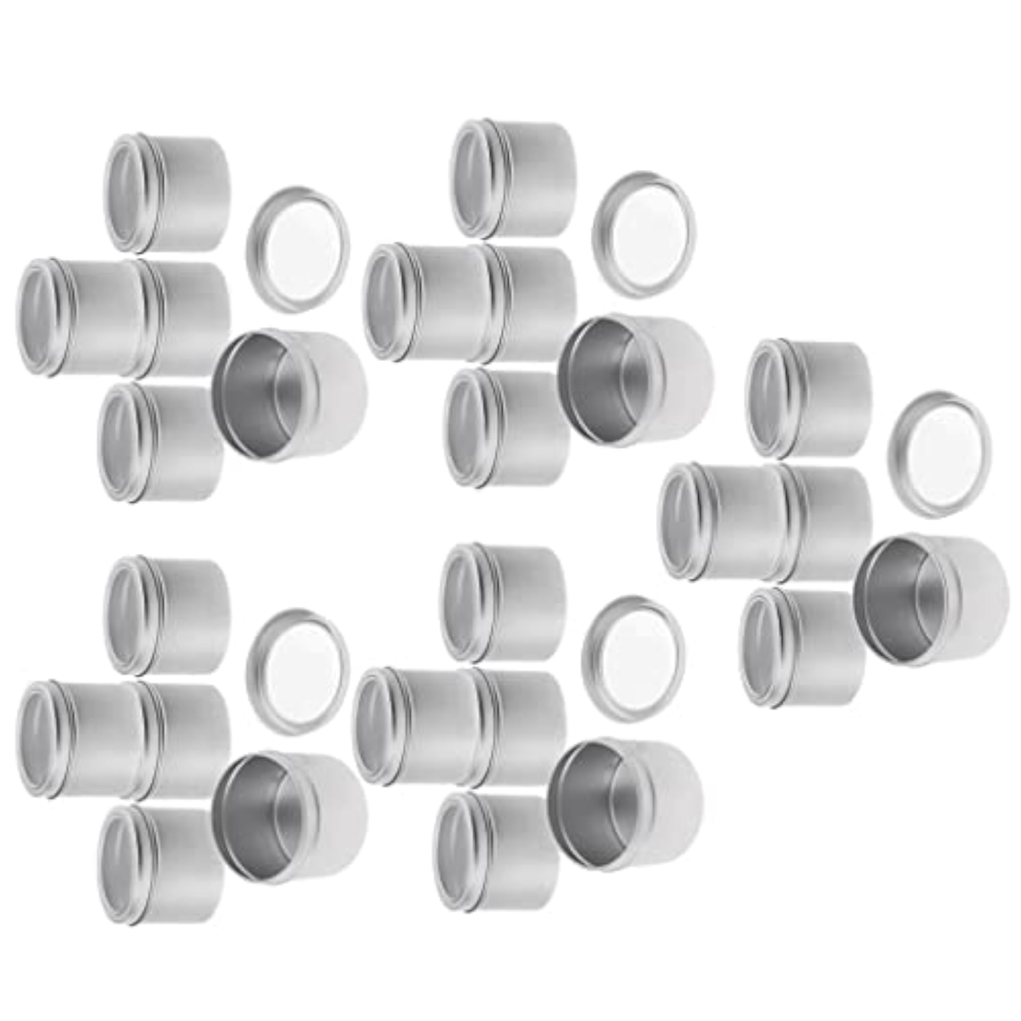 25x 100ml Aluminium Tin Lip Balm Containers
