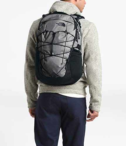 The North Face Borealis Laptop Backpack - Bookbag for Work, School, or Travel, Zinc Grey Dark Heather/TNF Black, One Size