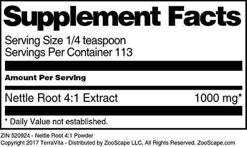 Miniatura 4 de TerraVita Polvo de raíz de ortiga 41 (4 oz, ZIN 520924)