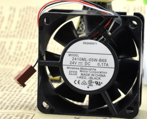 2410ML-05W-B69 NMB 60x60x25mm 24V 0.17A 3-Wire Cooling Fan