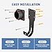 Anina EV Charger Holder for SEA J1772 Connector J Hook Car Nozzle Holster Dock Wall Mount Electric Vehicle Cable Organizer Compatible with Ford BMW Nissan Audi Heavy Duty Steel