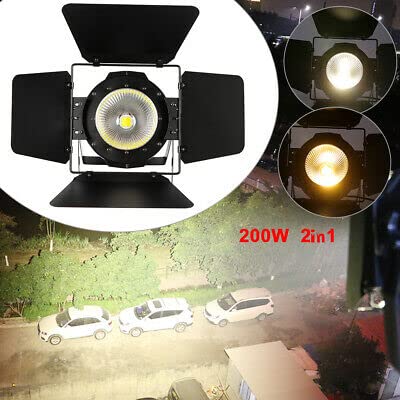 Cob Led Weiß Warmweiß 2In1 DMX BüHnenbeleuchtung Par Licht Studioleuchte 200W BüHnenlicht-Effekte BüHnenscheinwerfer Scheinwerfer Theaterscheinwerfer Theaterstrahler Kaltweiß Audience BüHnen Lampe