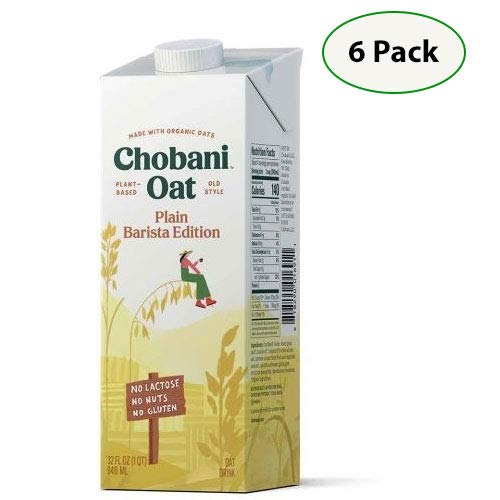 Chobani Oat Milk, Unsweetened Oat Barista Edition, Shelf Stable Non