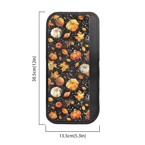 Image of Dreaweet Pumpkin Maple Leaf Fridge Handle Covers Set of 4 Fall Kitchen Decor Washable Non Slip Appliance Handle Covers for Refrigerator Oven Microwave Dishwashers