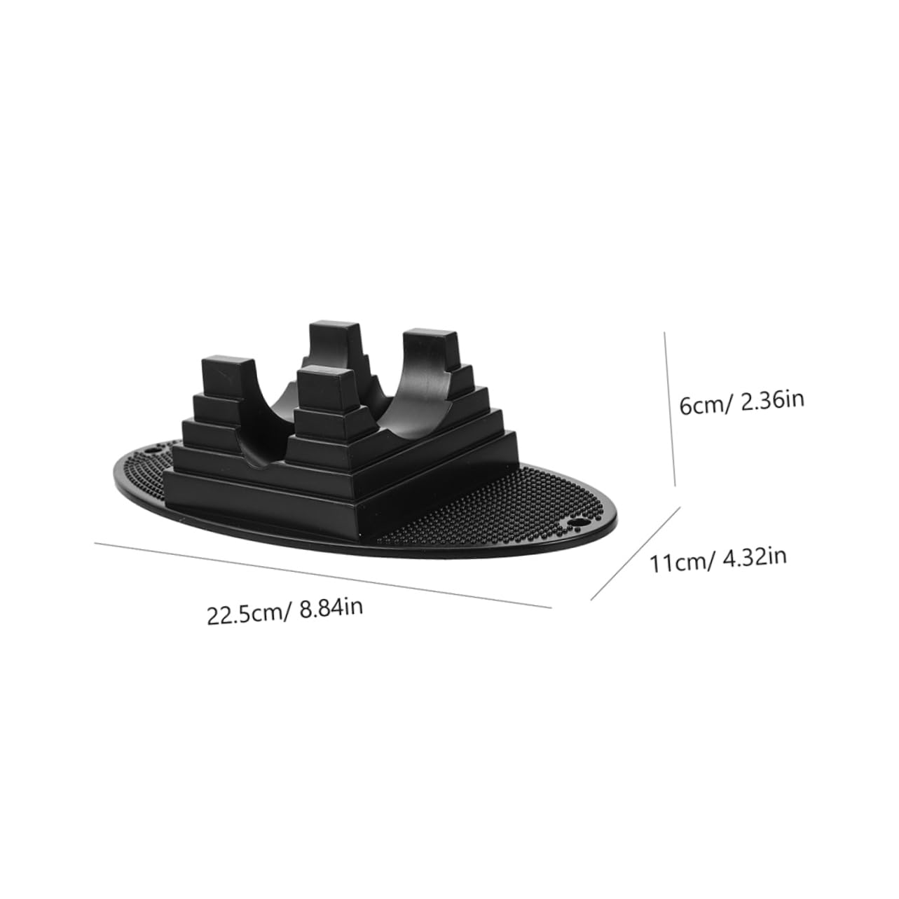 Sosoport Supporto per Monopattino 3pezzi in PC Nero Design Salvaspazio e Installazione Facile, per Parcheggio in Garage e Uso Quotidiano