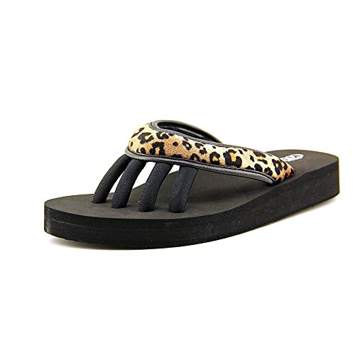 Pedi Couture Pedicure Sandals with Built In Toe Separators for Women - Comfortable Spa Style Flip Flops for Home Salon Yoga & Gym Use - Ideal for Nail Drying & Foot Wellness (Leopard-Medium)