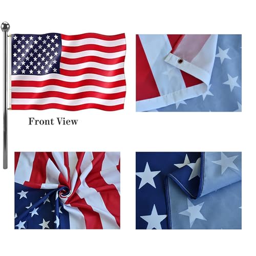 Drapeau national danois YongFoto avec oeillets robustes et coutures machine - 5