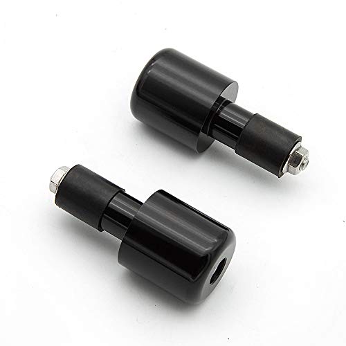 PROCNC Handle Bar Ends Grips Plug Fit for Suzuki GSX-R600 1999-2017 GSX-R750 2000-2017 GSX-R1000 2001-2017 GSXR600 750 2000-2014 GSXR1000 01-13 (Black)