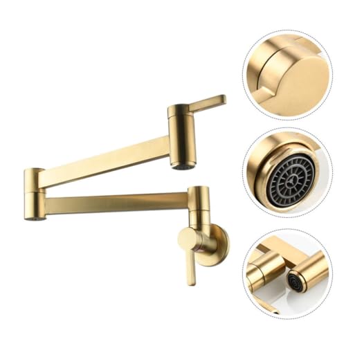 Grifo de cobre para lavabo de baño y cocina con rotación flexible 7