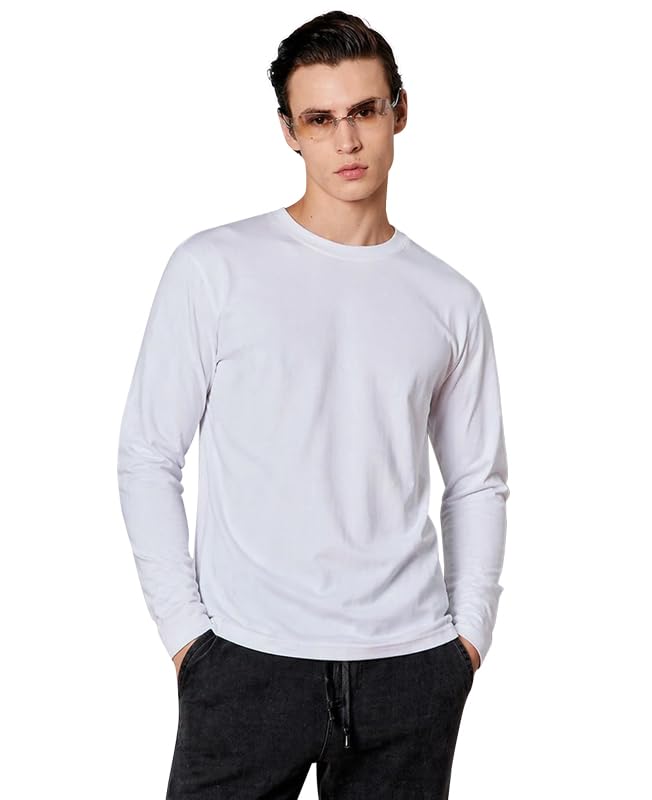 Image of Sleepynuts Regular fit Cotton Full Sleeve Plain T-Shirt for Men (Pack of 1,2,3 Size Small to 3XL)