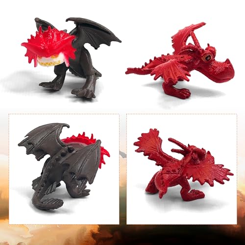 Toysvill TOYSVILL-DRAGONS-12-N Inspired By How To Train Your Dragons (Set 12 Pcs) - Mini Action Figures thumb #4