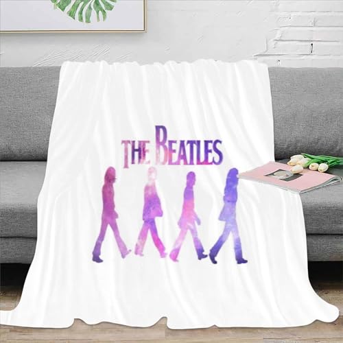 Couverture Polaire Super Douce The Beatles-Couverture Polaire Automne/Hiver Confortable en Peluche-Couverture Douce et Moelleuse-Décoration de canapé 127x152cm - Les Beatles, Paul McCartney, John Lennon, RIngo Starr, George Harrison Couverture Polaire Super Douce The Beatles-Couverture Polaire Automne/Hiver Confortable en Peluche-Couverture Douce et Moelleuse-Décoration de canapé 127x152cm – Image 3