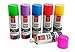 Produktbild itsisa 6X Bunte Sprühkreide, abwaschbar - buntes Markierungsspray, Kreidespray, Graffiti Farbe