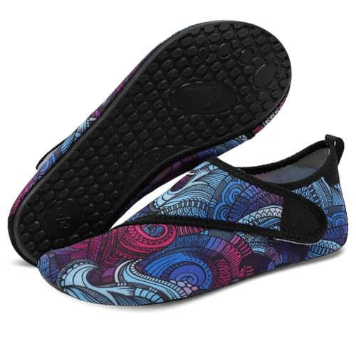 BARERUN Barefoot Aqua Socks Water Shoes Women Men Quick Dry Barefoot Beach Walking Kayaking Surfing Yoga Shoe Indoor/Outdoor Black 10.5-11 Women 8-9 Men - Thumbnail 3