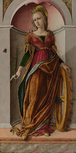 Graffiti Impression Toile Carlo Crivelli Sainte Catherine d'Alexandrie Poster Mural 60x90cm