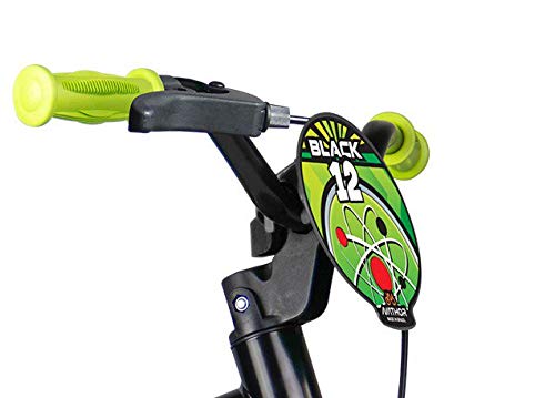 Bicicleta Infantil Aro 12 New Black Com Rodinhas Menino - Nathor