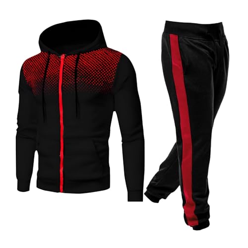 Generisch Herren Trainingsanzug Set Jogginganzug Sportanzug Männer Jogging Anzug Sweatshirt Hose Langarm Freizeitanzug Männer Tracksuit mit Reißverschlusstaschen Laufanzug Gym Freizeitanzug Generisch Herren Trainingsanzug Set Jogginganzug Sportanzug Männer Jogging Anzug Sweatshirt Hose Langarm Freizeitanzug Männer Tracksuit mit Reißverschlusstaschen Laufanzug Gym Freizeitanzug