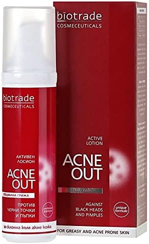 Biotrade Acne Out Active Lotion 60ml Anti Acne Pimples Blackheads Whiteheads Care the Skin