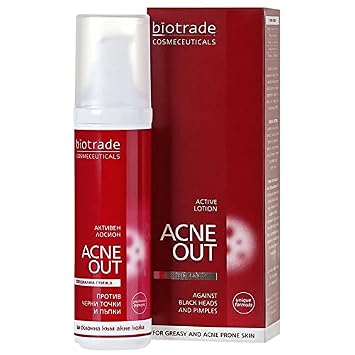 Biotrade Acne Out Active Lotion 60ml Anti Acne Pimples Blackheads Whiteheads Care the Skin