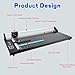 24 Inch Manual Precision Rotary Paper Trimmer, Rotary Paper Cutter Trimmer for Photo Paper, Film, Art Paper Jam, Office Paper, Thin Plastic Soft Board, PVC,Cutting Table,Professional Rolling Trimmer