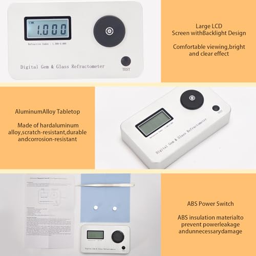Réfractomètre numérique de pierres précieuses LCD pour jade - 3