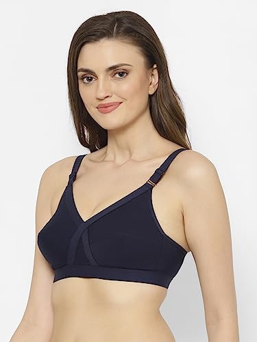 Image of Floret Women's Pure Cotton-Fabric Non Padded & Non-Wired Cut & Sew /Full Coverage Bra