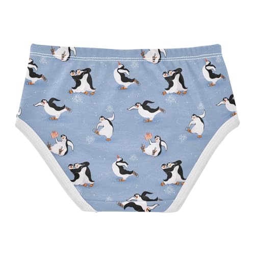 Girls Underwear Soft Cotton Penguins Skating Kids Panties in Sizes 2/3t, 4t, 5t, 6 and 82