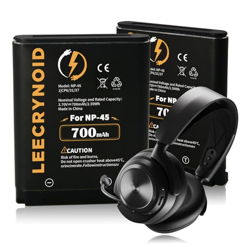 LeeCrynoid 2-Pack NP-45 700mAh Battery, Compatible with Steelseries Arctis Nova Pro Wireless Headset, Arctis Nova Pro Wireless Headset for Xbox, Arctis Nova Pro Wireless Headset for PlayStation