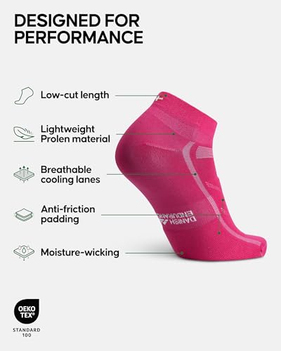 DANISH ENDURANCE Cycling Socks, Low-Cut, Breathable for Men & Women, Unisex, 3-Pack2