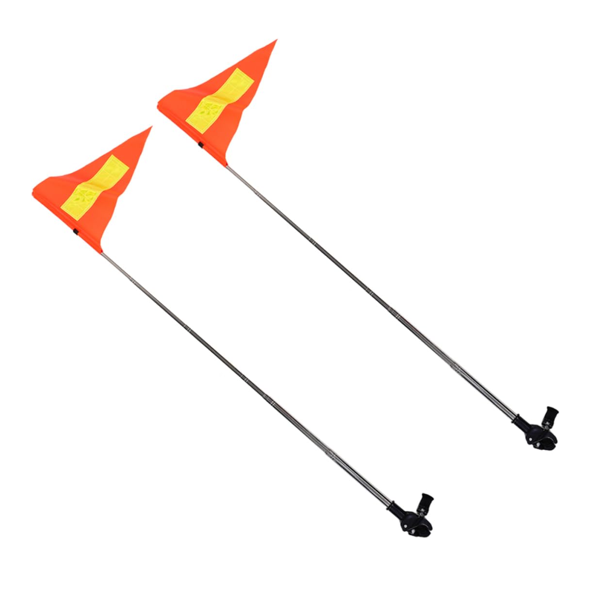 Anneome 2piezas Bandera De Seguridad Reflectante para Cochecitos Carritos De Golf y Sillas De Ruedas Unidades con Telescópico para Exterior y Alta Visibilidad