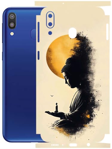 Image of AtOdds - Full Body Back Screen Guard Protector Film - Lamination Wrap Skin Sticker Compatible with Samsung Galaxy M20 | Scratchproof Matte Finish (Divine)