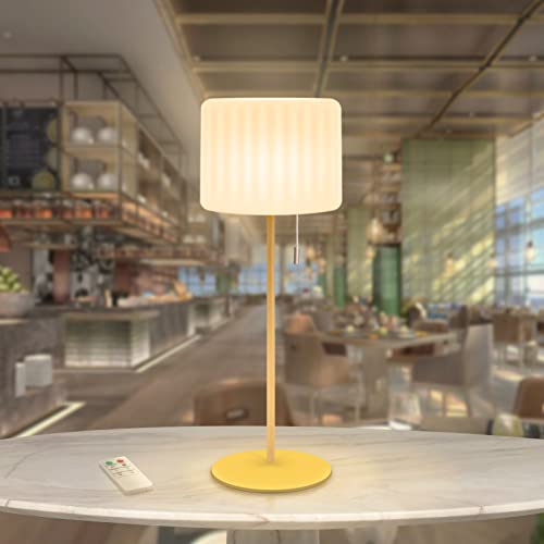 GGNOO LED Akku Kabellos Tischlampe kostenpflichtig, Warmweiß und 7 RGB-LED-Farboptionen, Fernbedienung oder manueller Betrieb,Geeignet für drinnen und draußen, Outdoor-Aktivitäten usw Cover
